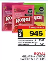 Royal - GELATINA VARIOS SABORES