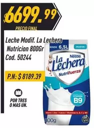 Nestlé - Leche Modif. La Lechera Nutricion 800Gr Cod. 50244
