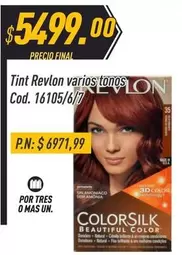 Revlon - Tint varios tonos Cod. 16105/6/7