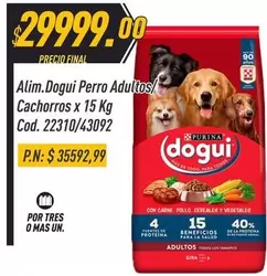 dogui - Dogui Perro Adultos/ Cachorros x 15 Kg