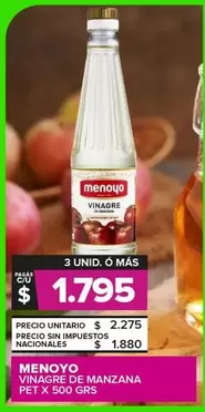Menoyo - VINAGRE DE MANZANA
