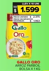 Gallo Oro - ARROZ PARBOIL