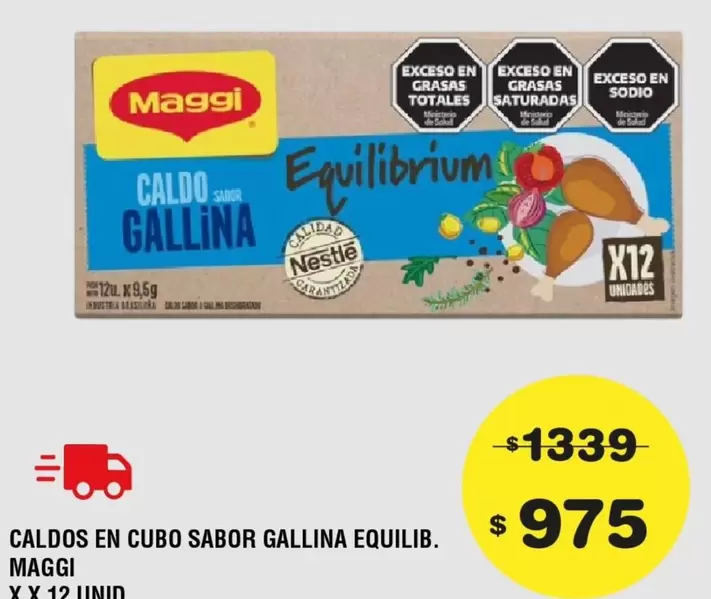 Maggi - CALDOS EN CUBO SABOR GALLINA EQUILIB.