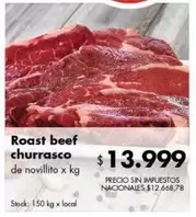 X$ - Roast beef churrasco