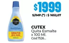 Cutex - Quita Esmalte