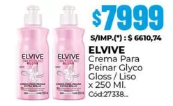 Elvive - Crema Para Peinar Glyco Gloss / Liso
