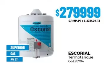 Escorial - Termotanque