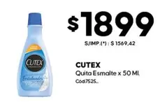 Cutex - Quita Esmalte x 50 ML