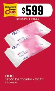 Duc - Jabón De Tocador x 110 Gr.