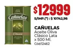 cañuelas - Aceite Oliva Clásico Lata