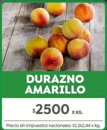 X$ - DURAZNO AMARILLO