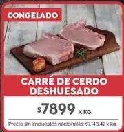 X$ - CARRE DE CERDO DESHUESADO