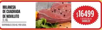 MILANESA DE CUADRADA DE NOVILLITO