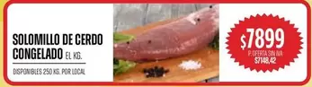 SOLOMILLO DE CERDO CONGELADO