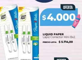 Paper Mate - Lápiz Corrector Mini Bx2