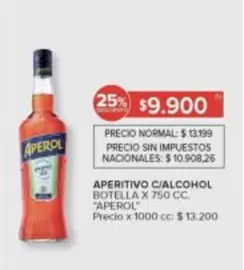 Aperol - APERITIVO C/ALCOHOL