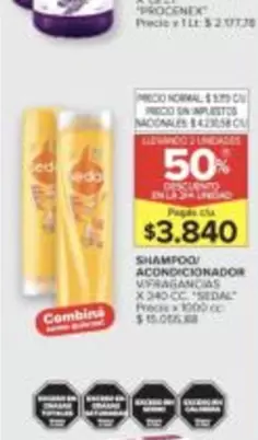 Sedal - SHAMPOO ACONDICIONADOR
