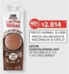Las Tres Niñas - LECHE CHOCOLATADA UHT