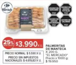 X$ - PALMERITAS DE MANTECA