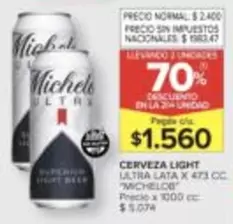 Ultra - CERVEZA LIGHT ULTRA LATA X 473 CC