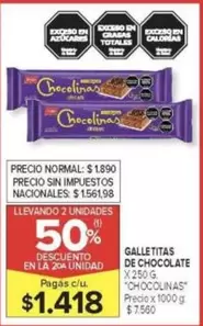 chocolinas - GALLETITAS DE CHOCOLATE