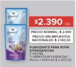 Carrefour - SUAVIZANTE PARA ROPA V/FRAGANCIAS