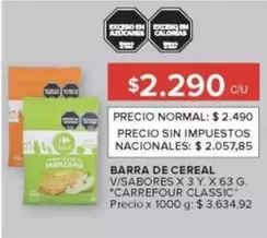 Carrefour - BARRA DE CEREAL