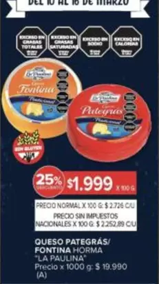 X$ - PATEGRAS/ FONTINA HORMA