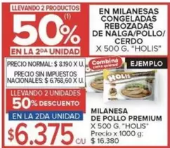 X$ - MILANESAS CONGELADAS REBOZADAS DE NALGA/POLLO/ CERDO