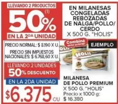 X$ - MILANESAS CONGELADAS REBOZADAS DE NALGA/POLLO/CERDO