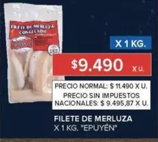 X$ - FILETE DE MERLUZA