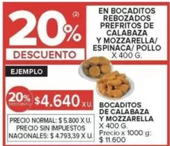 X$ - CALABAZA Y MOZZARELLA/ ESPINACA/POLLO