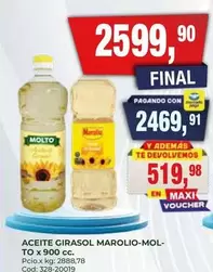 X$ - GIRASOL MAROLIO-MOL-TO x 900 cc