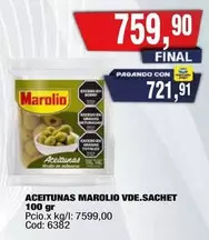Marolio - ACEITUNAS VDE.SACHET