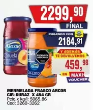 Arcor - CIR-DURAZ X 454 GR