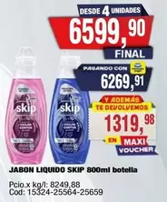 Skip - JABON LIQUIDO SKIP 800ml botella
