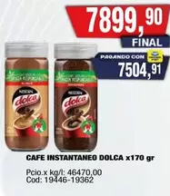 Dolca - CAFE INSTANTANEO DOLCA x170 gr