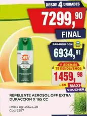 Off - AEROSOL OFF EXTRA DURACCION X 165 CC