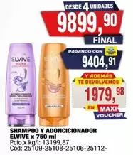 Elvive - SHAMPOO Y ADONCICIONADOR