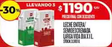 vida - LECHE ENTERA/ SEMIDESCREMADA