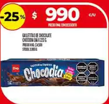 Dia - GALLETITAS DE CHOCOLATE