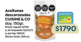 X$ - Aceitunas descarozadas