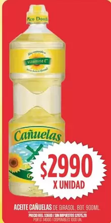 cañuelas - ACEITE CAÑUELAS DE GIRASOL