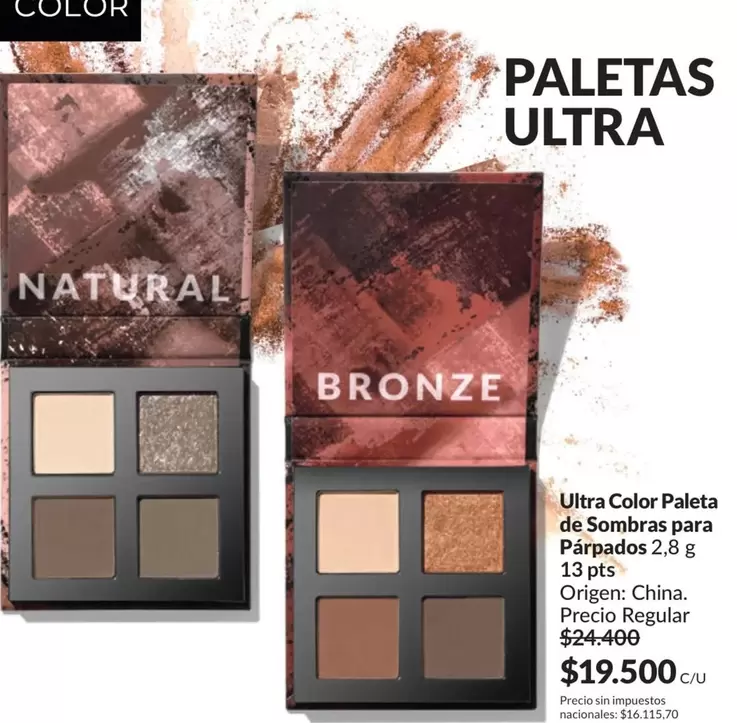 Ultra -  Color Paleta de Sombras para Párpados