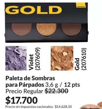 Avon - Paleta de Sombras para Párpados