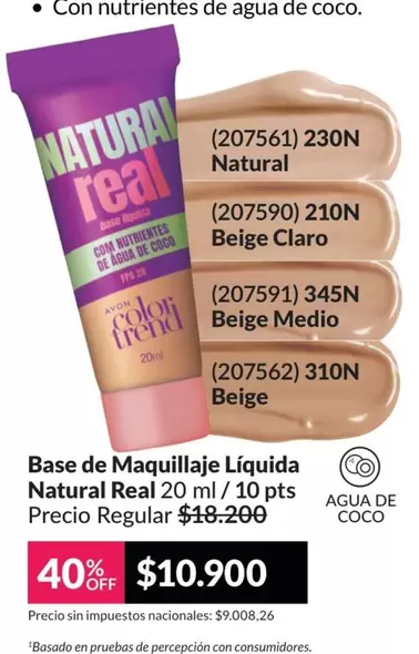 Natura - Base de Maquillaje Líquida l Real