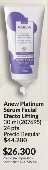 Anew - Platinum Sérum Facial Efecto Lifting