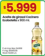 Cocinero - Aceite de girasol