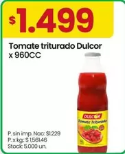 Dulcor - Tomate triturado