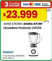 Peabody - Licuadora LN610B